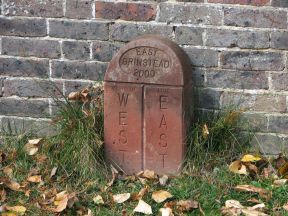 Greenwich Meridian Marker; England; West Sussex; East Grinstead